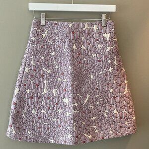 NWOT Giamba Floral Mini Skirt Purple Pink Size XS IT 40